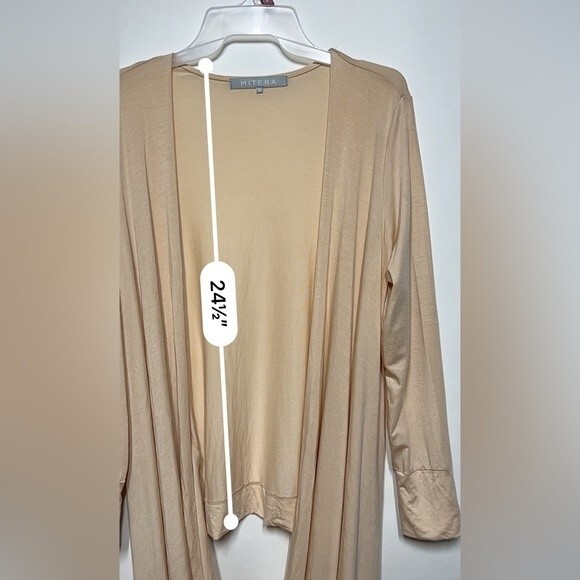 Mitera The Nadia Loop Cardigan in Blush Pink S - Picture 6 of 11